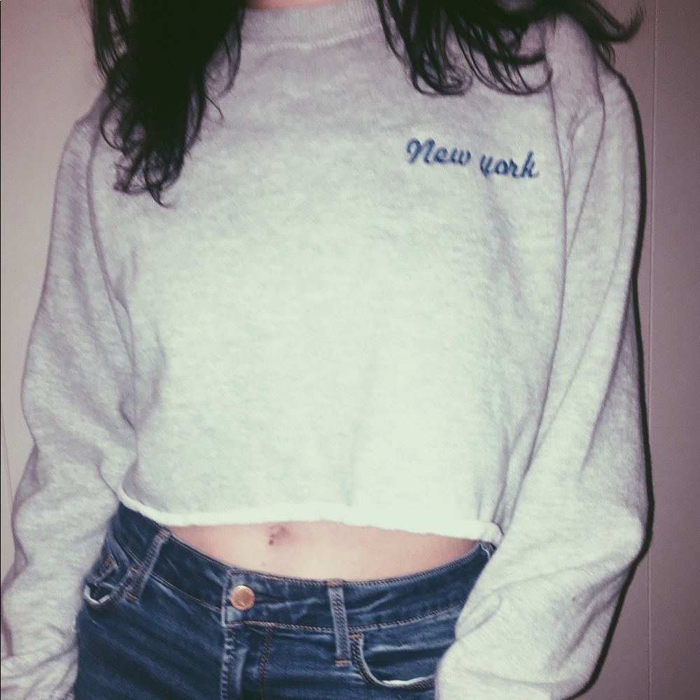 Cropped sweatshirt